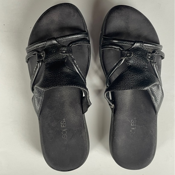 Aerosloes black sandals Sz 8 - Picture 1 of 5